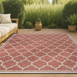 Matthews Moroccan Trellis Textured Weave Indoor/outdoor Area Rug