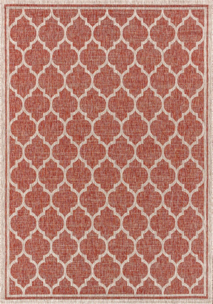 Matthews Moroccan Trellis Textured Weave Indoor/outdoor Area Rug