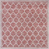 Matthews Moroccan Trellis Textured Weave Indoor/outdoor Square Rug