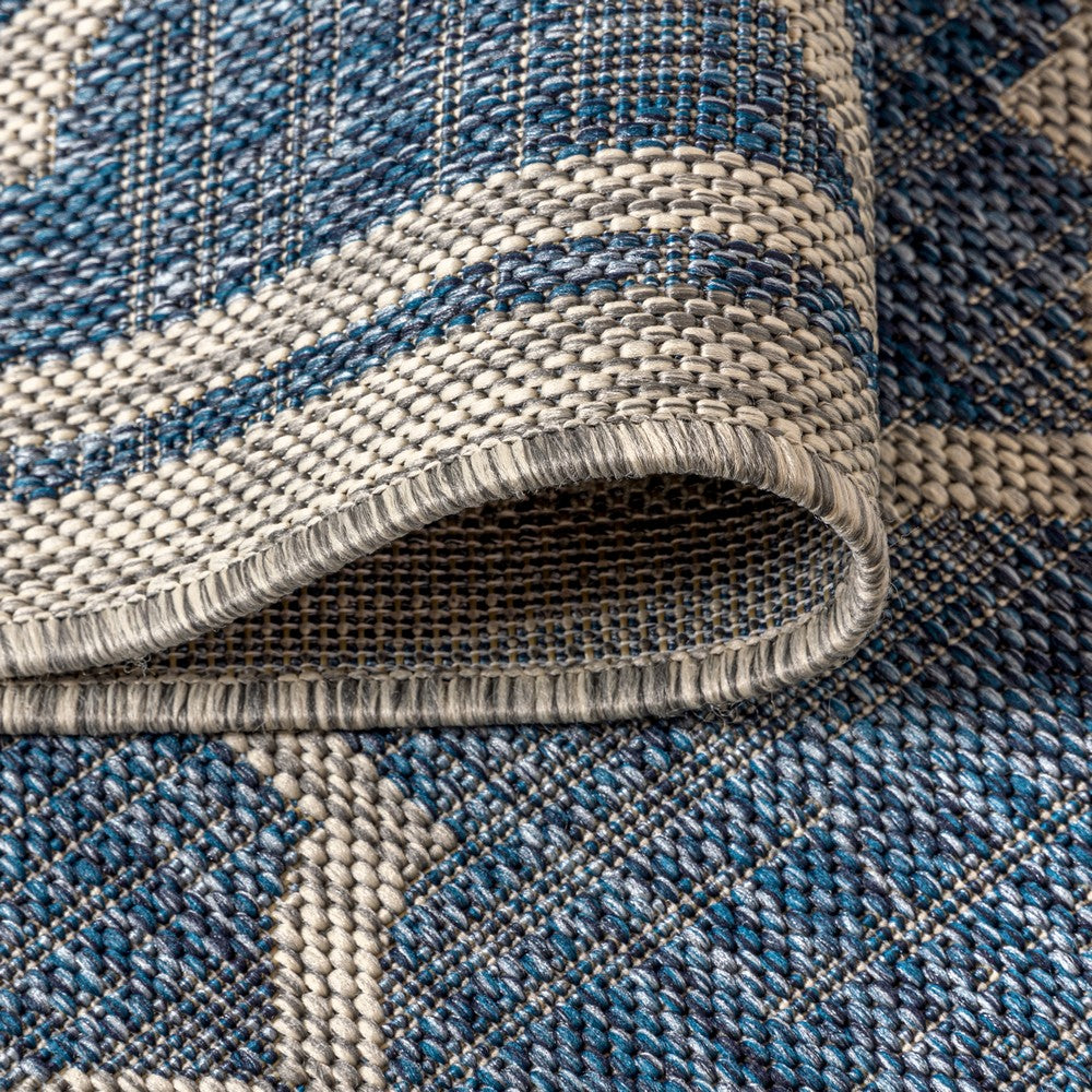 Matthews Moroccan Trellis Textured Weave Indoor/outdoor Square Rug