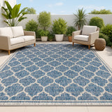 Matthews Moroccan Trellis Textured Weave Indoor/outdoor Area Rug