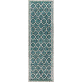 Matthews Moroccan Trellis Textured Weave Indoor/outdoor Runner Rug