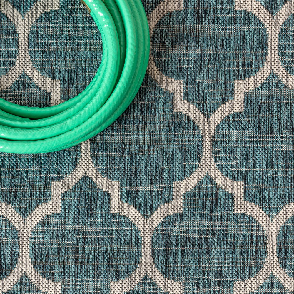 Matthews Moroccan Trellis Textured Weave Indoor/outdoor Area Rug