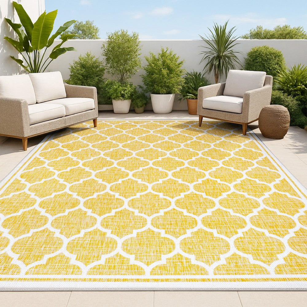 Matthews Moroccan Trellis Textured Weave Indoor/outdoor Area Rug