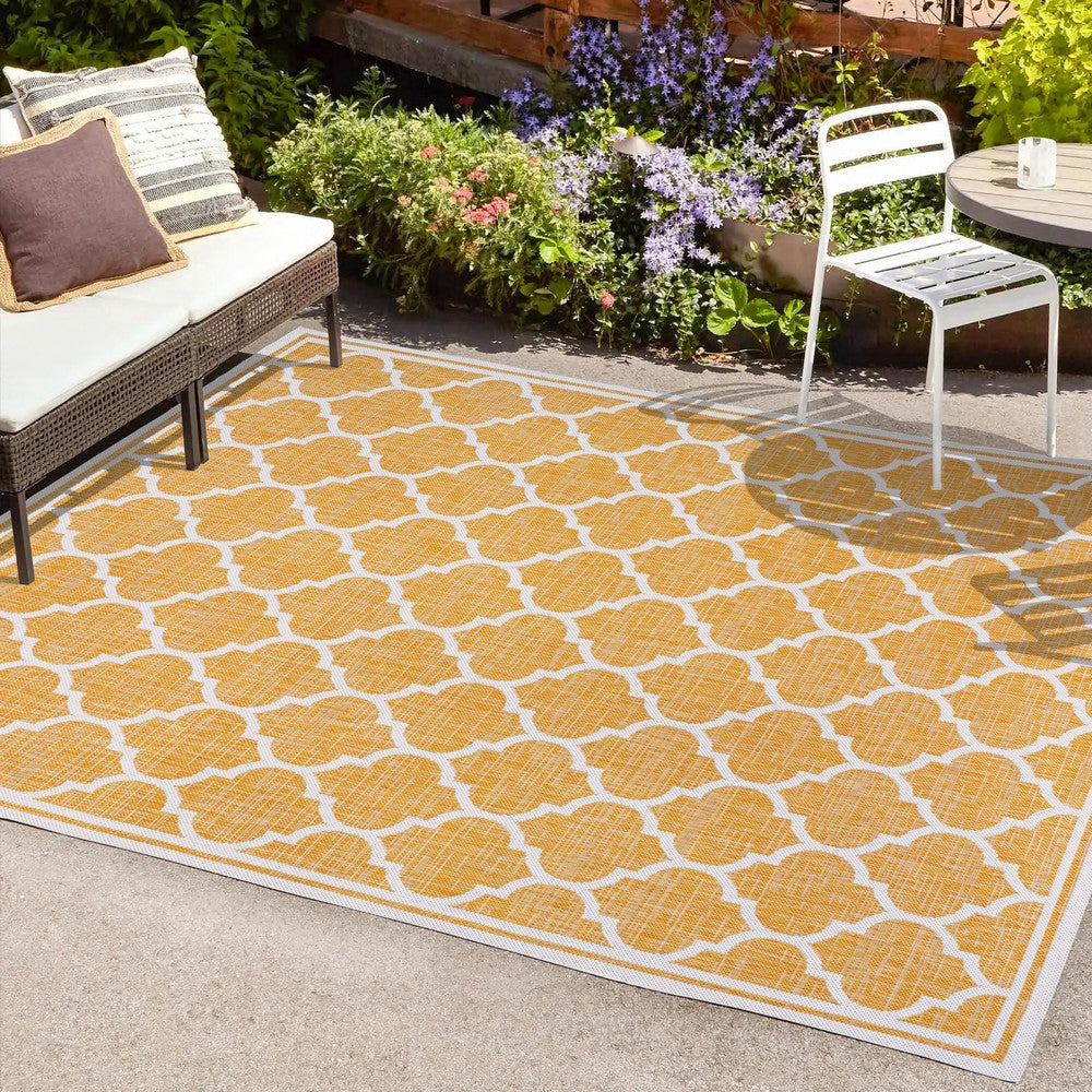 Matthews Moroccan Trellis Textured Weave Indoor/outdoor Area Rug