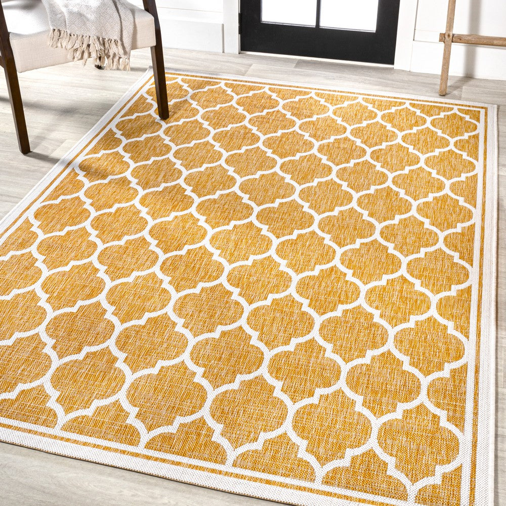 Matthews Moroccan Trellis Textured Weave Indoor/outdoor Area Rug
