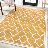 Matthews Moroccan Trellis Textured Weave Indoor/outdoor Area Rug