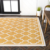 Matthews Moroccan Trellis Textured Weave Indoor/outdoor Area Rug