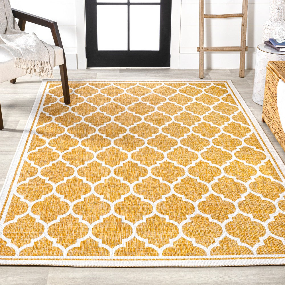 Matthews Moroccan Trellis Textured Weave Indoor/outdoor Area Rug