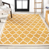 Matthews Moroccan Trellis Textured Weave Indoor/outdoor Area Rug