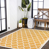 Matthews Moroccan Trellis Textured Weave Indoor/outdoor Area Rug