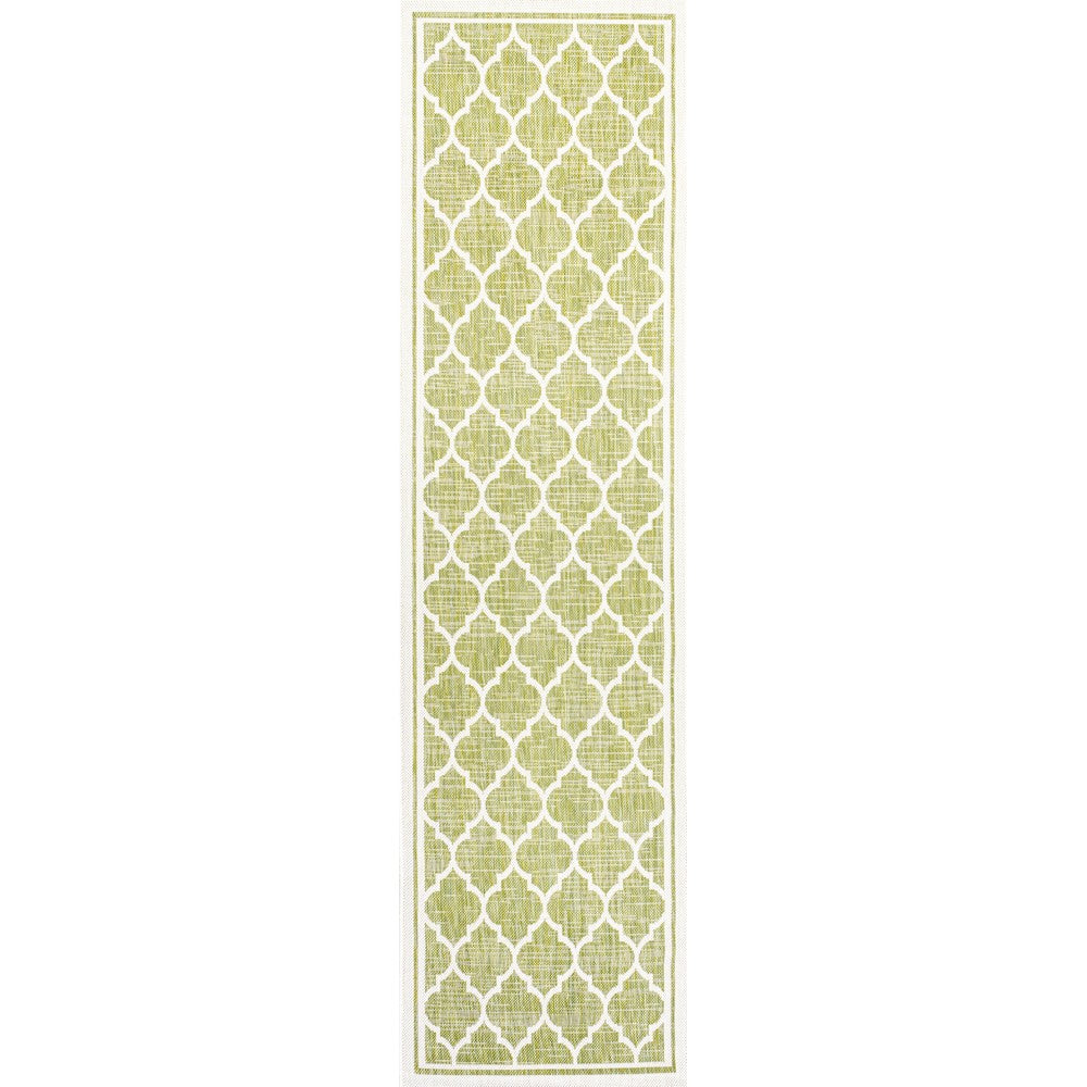 Matthews Moroccan Trellis Textured Weave Indoor/outdoor Runner Rug