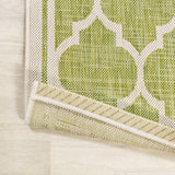 Matthews Moroccan Trellis Textured Weave Indoor/outdoor Square Rug