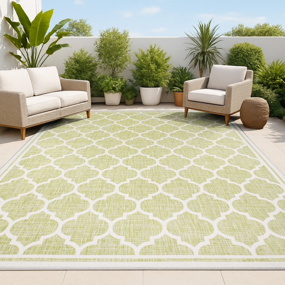 Matthews Moroccan Trellis Textured Weave Indoor/outdoor Area Rug