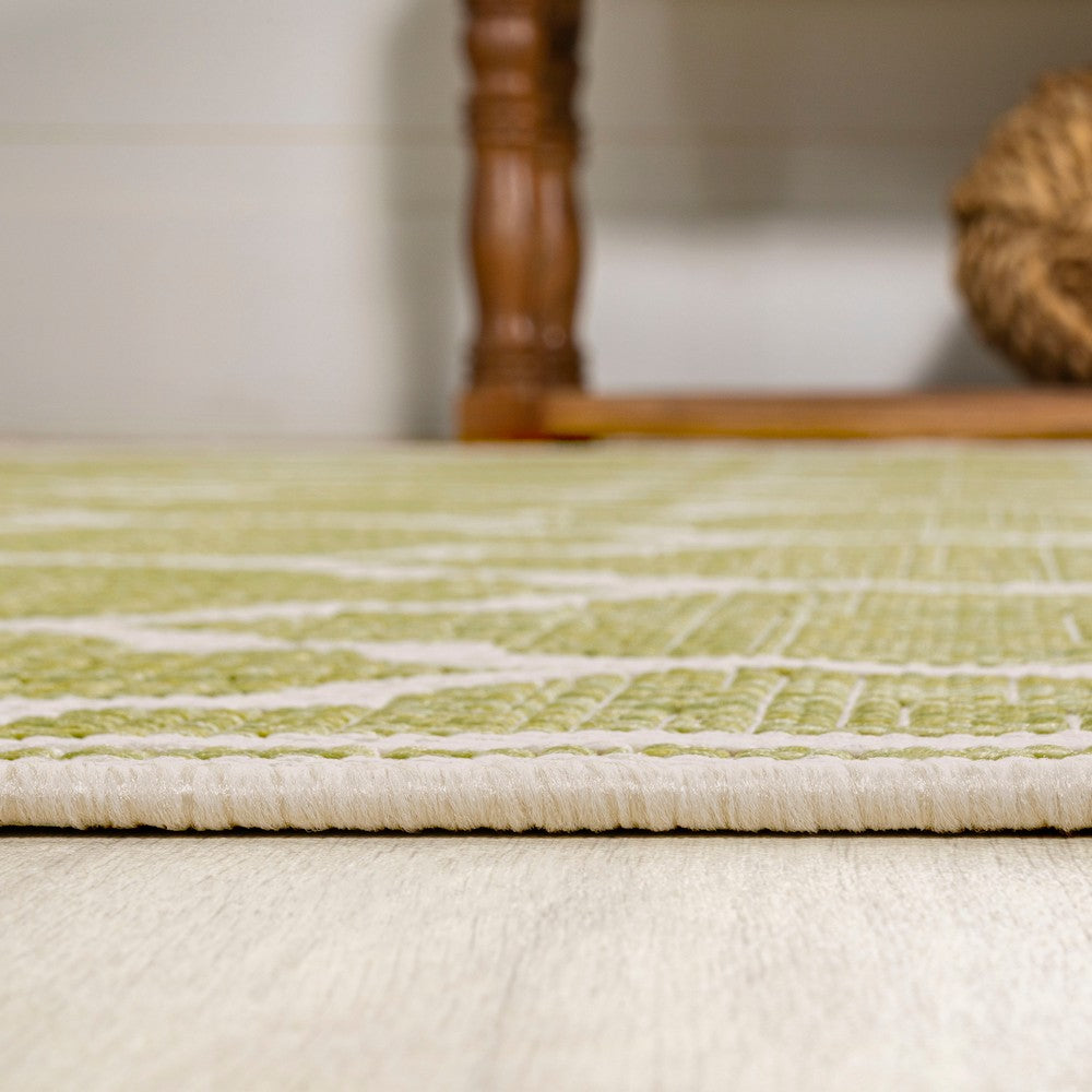 Matthews Moroccan Trellis Textured Weave Indoor/outdoor Square Rug