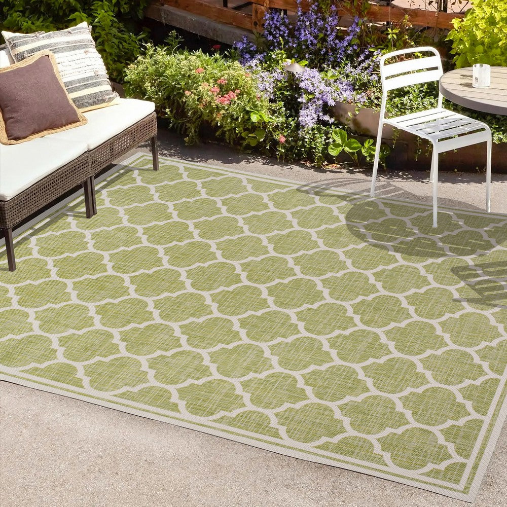 Matthews Moroccan Trellis Textured Weave Indoor/outdoor Area Rug