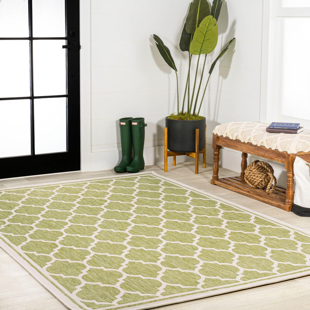 Matthews Moroccan Trellis Textured Weave Indoor/outdoor Area Rug