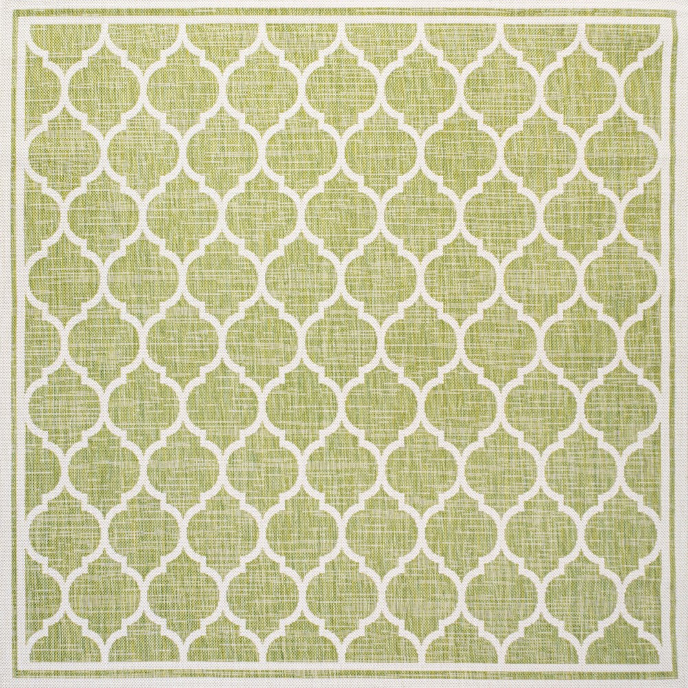 Matthews Moroccan Trellis Textured Weave Indoor/outdoor Square Rug