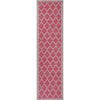 Fuchsia/Light Gray