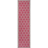 Matthews Moroccan Trellis Textured Weave Indoor/outdoor Runner Rug