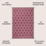 Matthews Moroccan Trellis Textured Weave Indoor/outdoor Area Rug