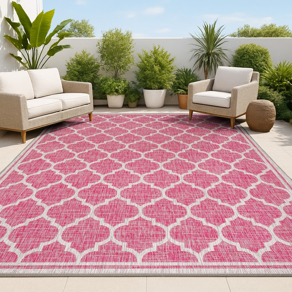 Matthews Moroccan Trellis Textured Weave Indoor/outdoor Area Rug