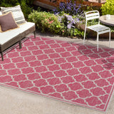 Matthews Moroccan Trellis Textured Weave Indoor/outdoor Area Rug