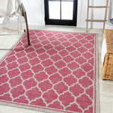 Matthews Moroccan Trellis Textured Weave Indoor/outdoor Area Rug