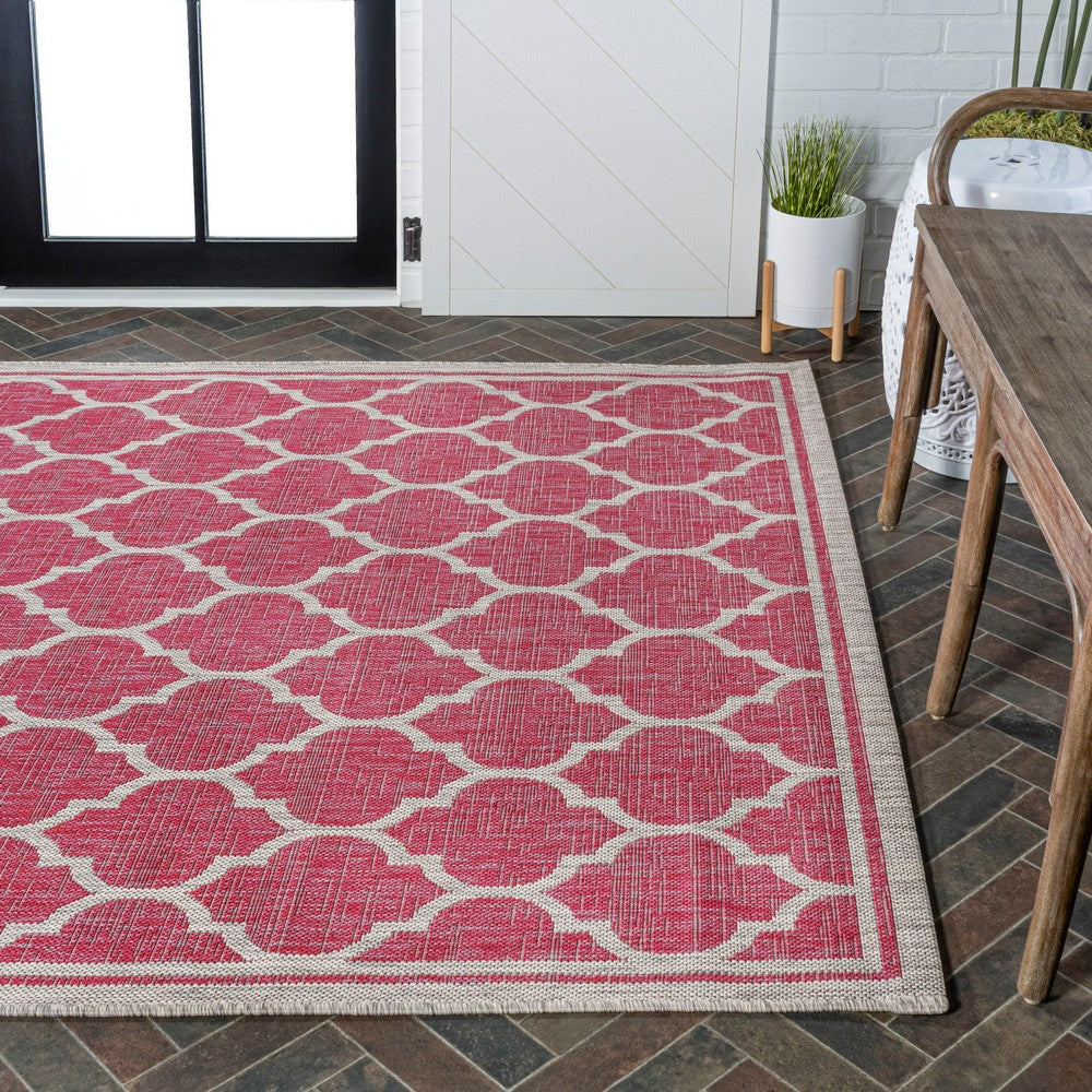 Matthews Moroccan Trellis Textured Weave Indoor/outdoor Area Rug
