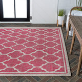 Matthews Moroccan Trellis Textured Weave Indoor/outdoor Area Rug