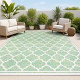 Matthews Moroccan Trellis Textured Weave Indoor/outdoor Area Rug