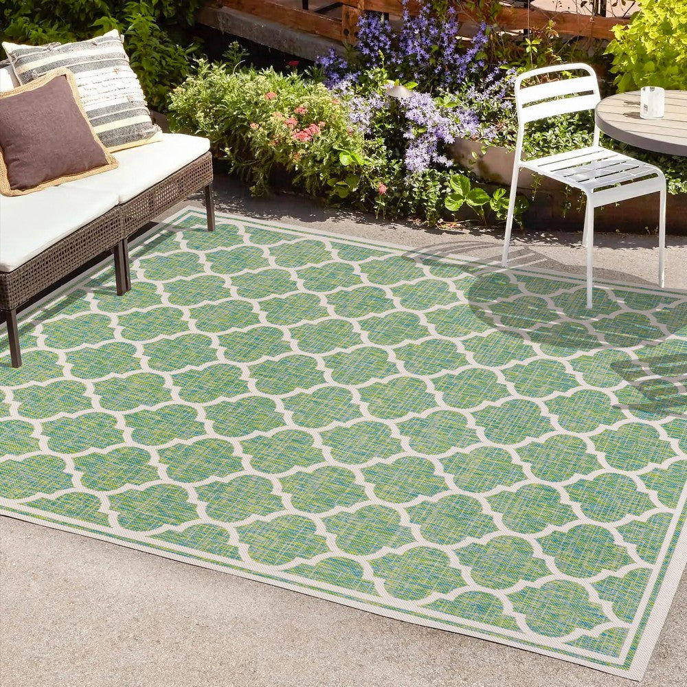 Matthews Moroccan Trellis Textured Weave Indoor/outdoor Area Rug