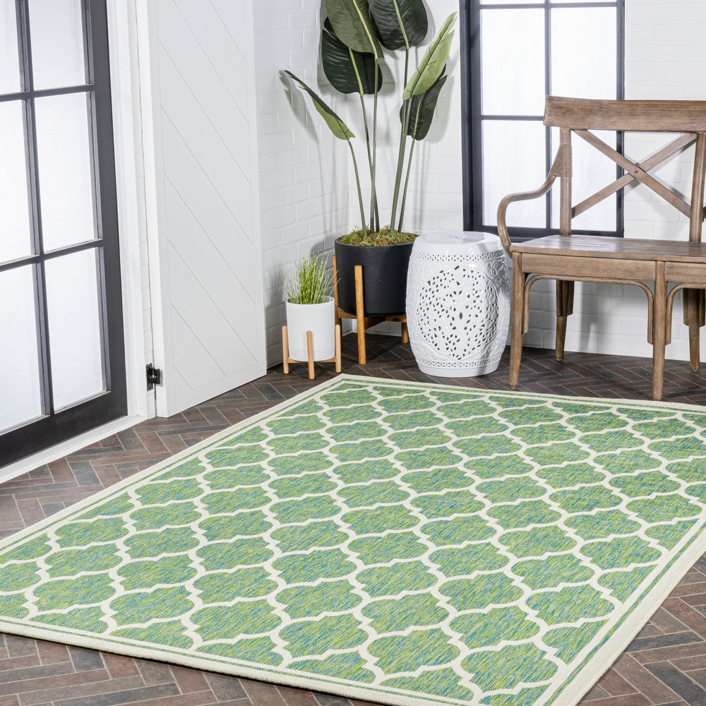 Matthews Moroccan Trellis Textured Weave Indoor/outdoor Area Rug