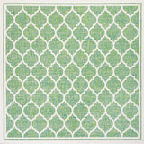 Matthews Moroccan Trellis Textured Weave Indoor/outdoor Square Rug