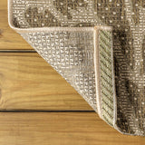 Garcia Modern Floral Textured Weave Indoor/outdoor Octagon Rug