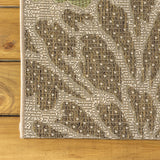 Garcia Modern Floral Textured Weave Indoor/outdoor Octagon Rug