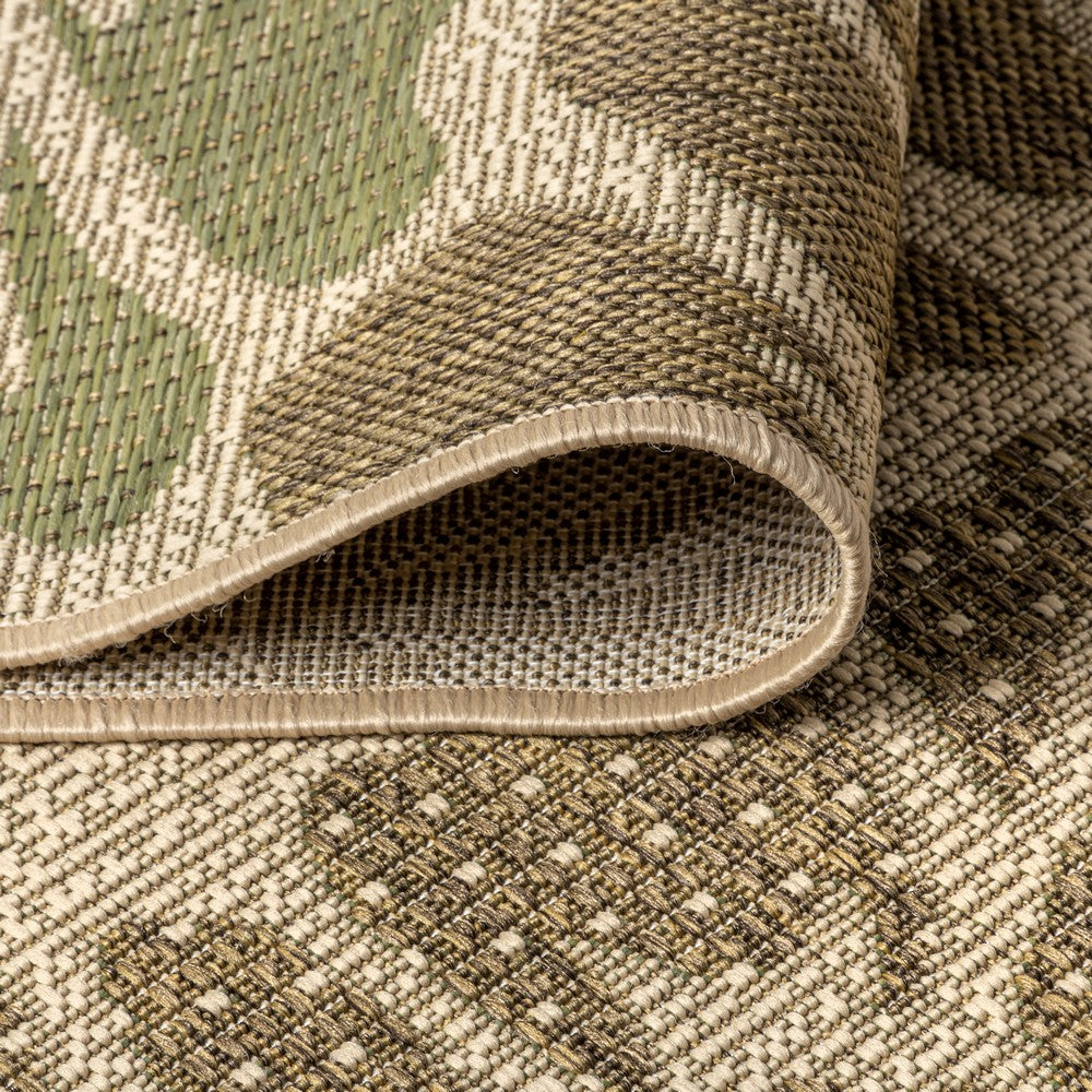 Garcia Modern Floral Textured Weave Indoor/outdoor Octagon Rug
