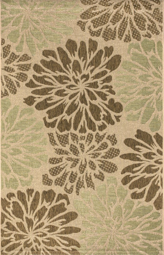 Garcia Modern Floral Textured Weave Indoor/outdoor Area Rug