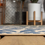 Garcia Modern Floral Textured Weave Indoor/outdoor Octagon Rug