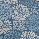 Garcia Modern Floral Textured Weave Indoor/outdoor Square Rug
