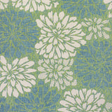 Garcia Modern Floral Textured Weave Indoor/outdoor Square Rug