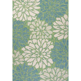 Garcia Modern Floral Textured Weave Indoor/outdoor Area Rug