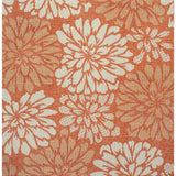 Garcia Modern Floral Textured Weave Indoor/outdoor Square Rug