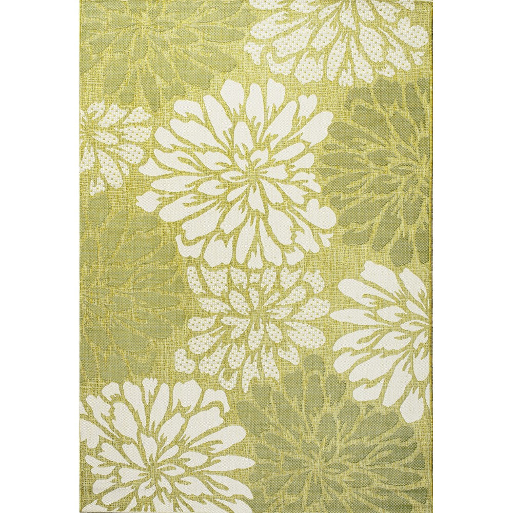 Garcia Modern Floral Textured Weave Indoor/outdoor Area Rug