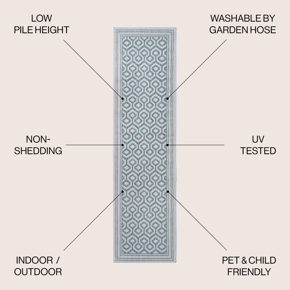 Horace diamond Trellis Indoor/outdoor Area Rug