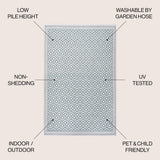 Horace diamond Trellis Indoor/outdoor Area Rug
