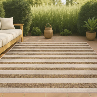 Rowena wide Stripe Indoor/outdoor Area Rug