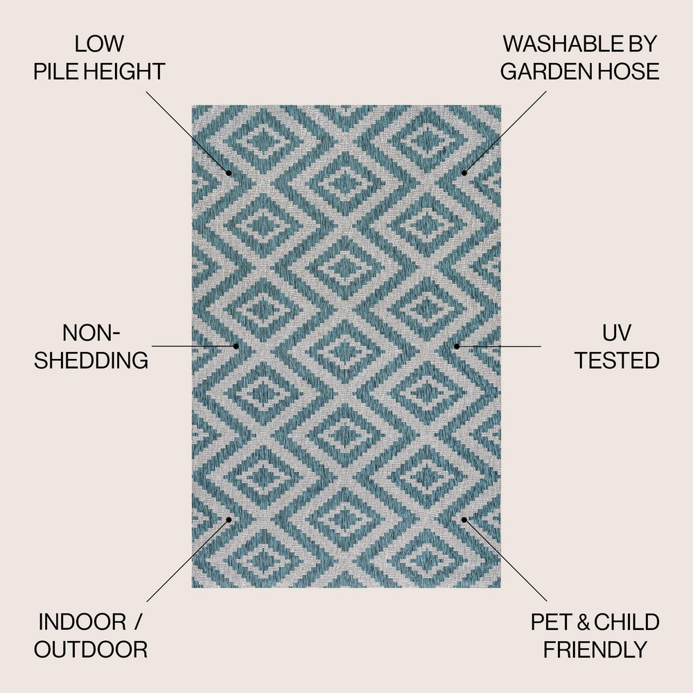 Shepherd diamond Tribal Indoor/outdoor Area Rug