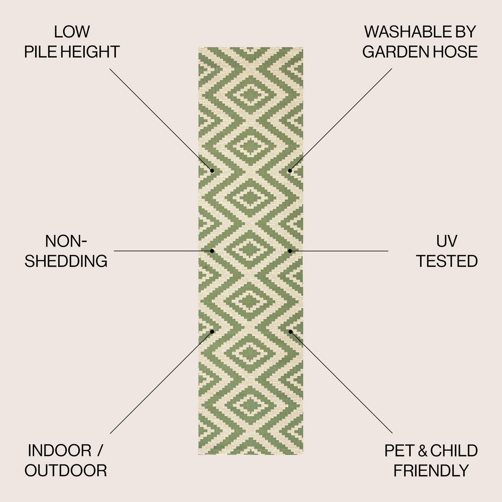 Shepherd diamond Tribal Indoor/outdoor Area Rug