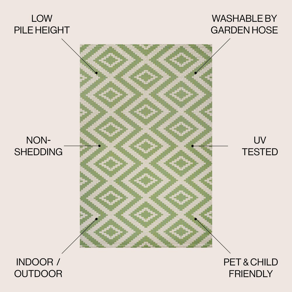 Shepherd diamond Tribal Indoor/outdoor Area Rug